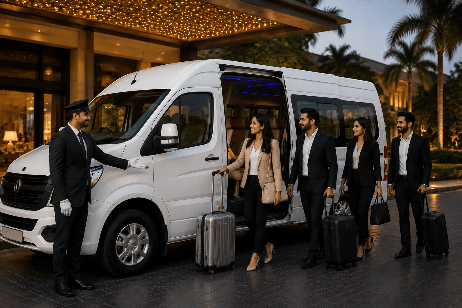 Professional chauffeurs for punctual transfers.